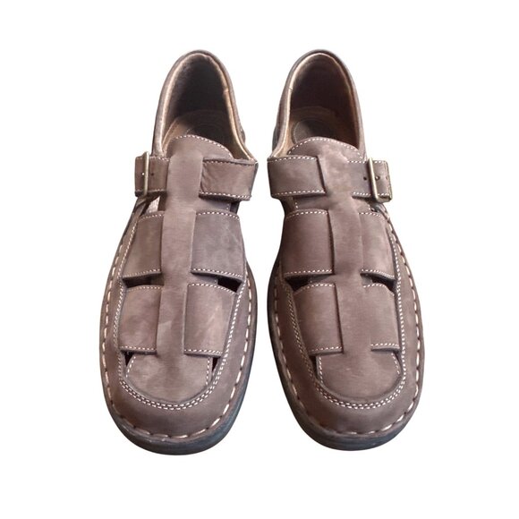 G.H. Bass & Co. Mens Brown Leather Fisherman Sandals Size 10M - Picture 1 of 11